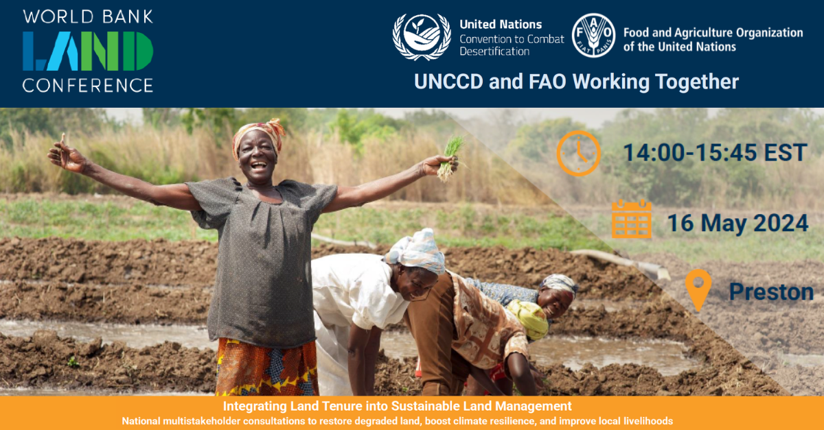 Integrating Land Tenure into Sustainable Land Management: National multistakeholder consultations to restore degraded land, boost climate resilience, and improve local livelihoods